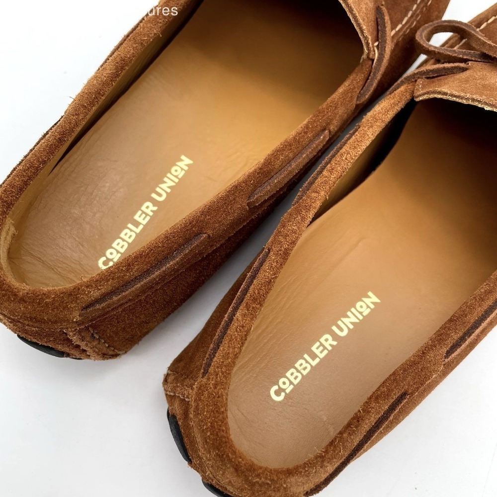 Cobbler Union 7417 Brown Suede Tie Driving Loafers Size 9.5 - Picture 3 of 6